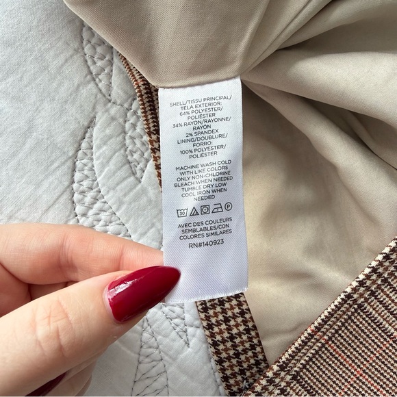 Loft - Petite Plaid Double Breasted Blazer - Picture 6 of 15